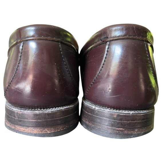 Vintage Sebago Burgundy Pinch Moc Toe Penny Loafer Shoes Mens Size 10.5 D USA main image 6